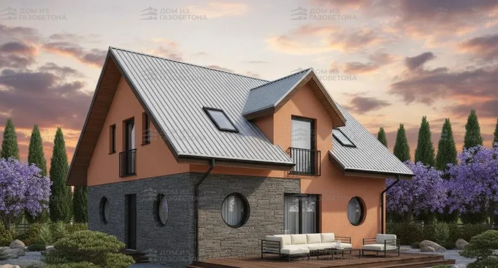 Проект Двухэтажный дом 10 на 16, 156 м2