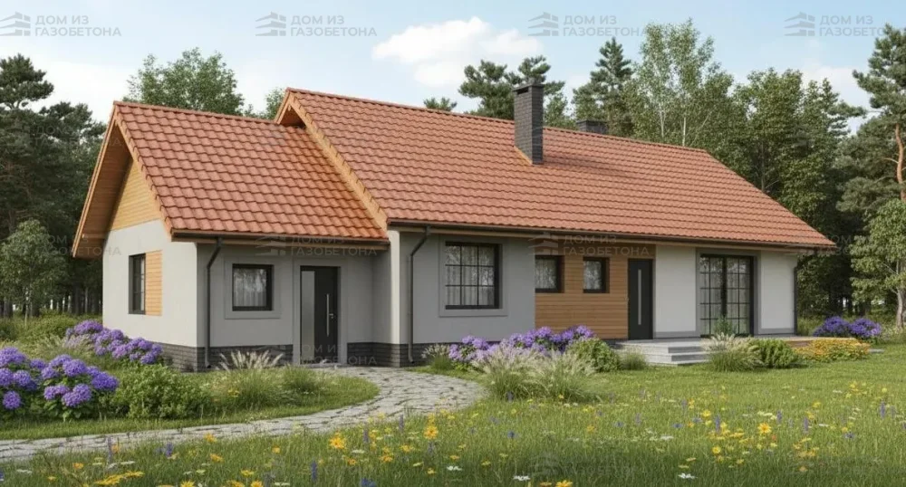 Проект Одноэтажный дом 17 на 10, 127 м2