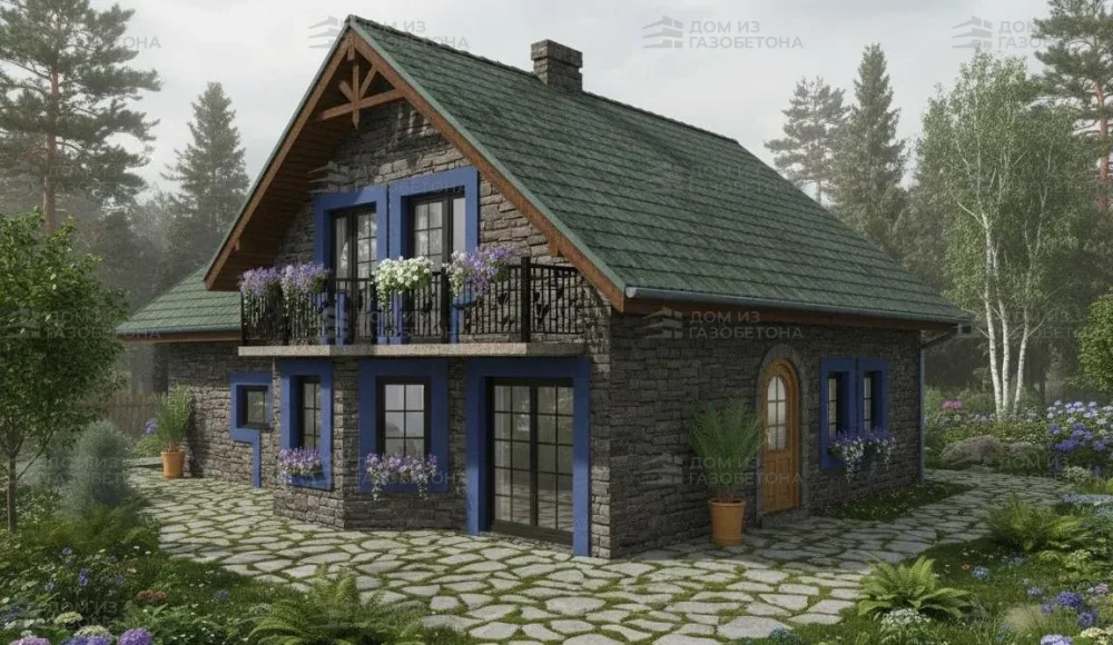 Проект Двухэтажный дом 13 на 11, 197 м2