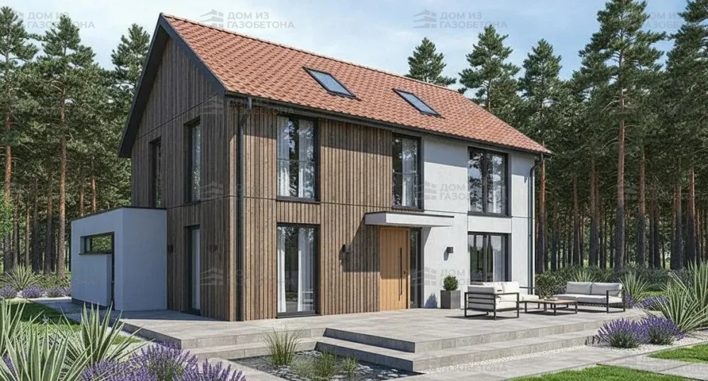 Проект Двухэтажный дом 13 на 9, 153 м2