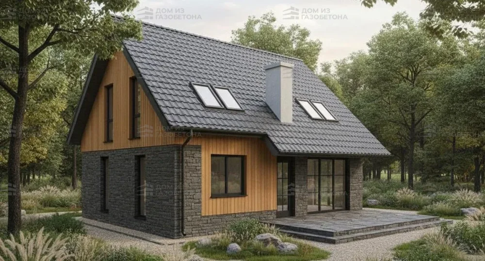 Проект Двухэтажный дом 9 на 9, 105 м2