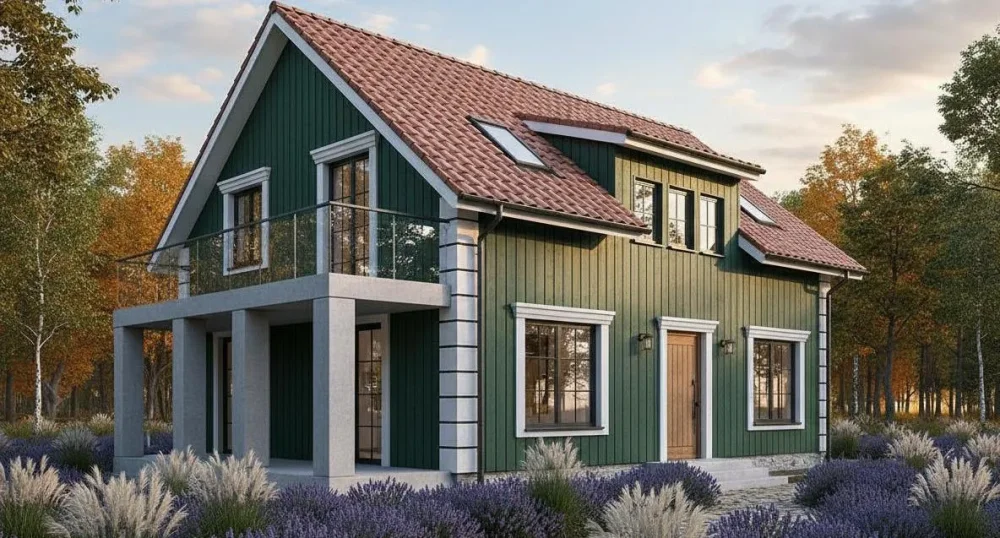 Проект Двухэтажный дом 16 на 10, 197 м2