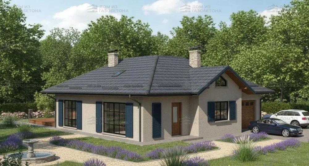 Проект Одноэтажный дом 16 на 14, 144 м2