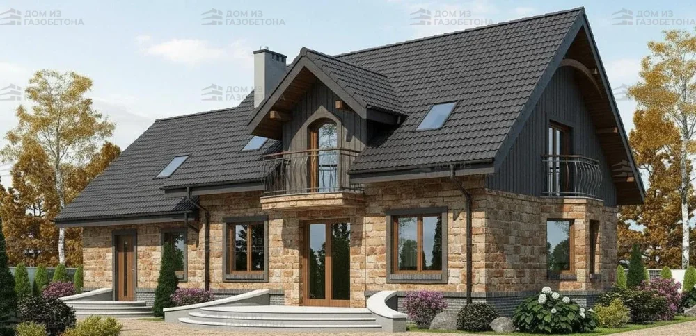 Проект Двухэтажный дом 17 на 10, 199 м2