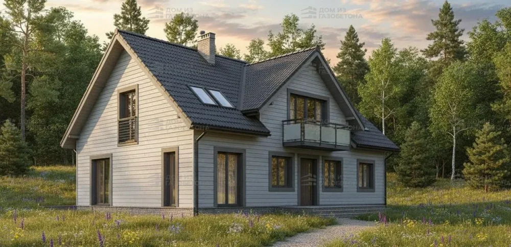 Проект Двухэтажный дом 15 на 13, 209 м2