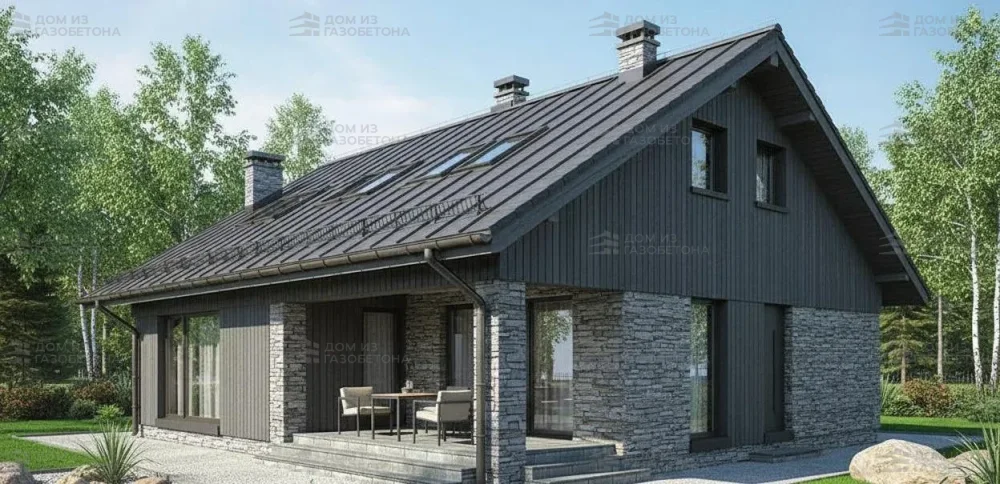 Проект Двухэтажный дом 11 на 17, 164 м2