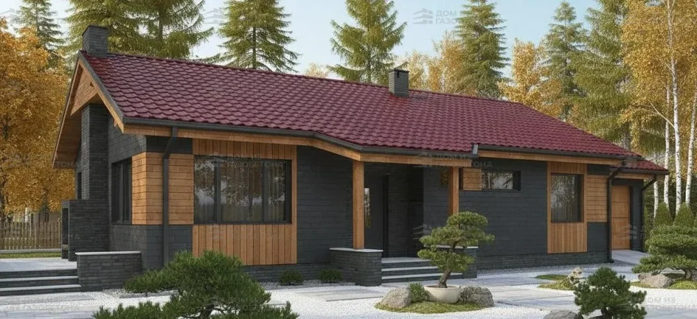 Проект Одноэтажный дом 17 на 9, 120 м2