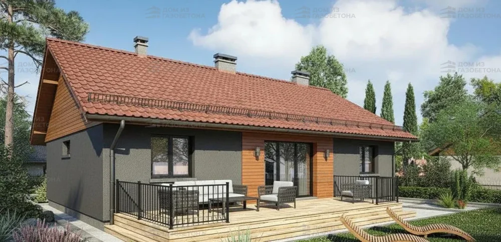 Проект Одноэтажный дом 15 на 10, 117 м2