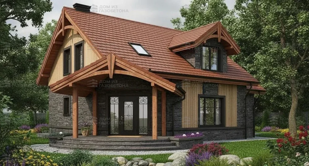 Проект Двухэтажный дом 13 на 14, 175 м2