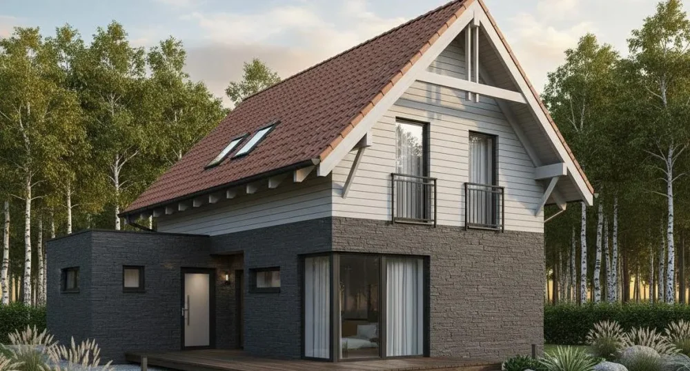 Проект Двухэтажный дом 12 на 14, 124 м2