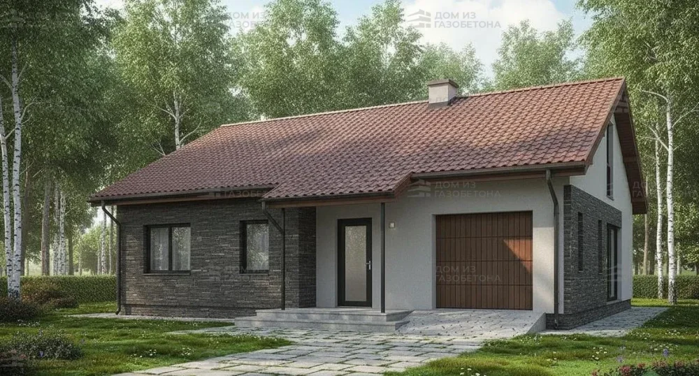 Проект Одноэтажный дом 11 на 13, 112 м2